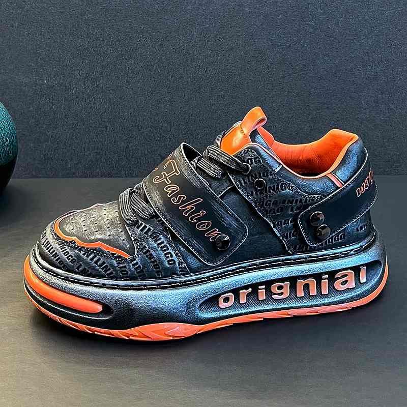 Fashion Retro New Designer Men's All Match Mixed Patchwork Comfortable Causal Shoes Flats Male Sports Walking Sneakers Zapatos Hombre