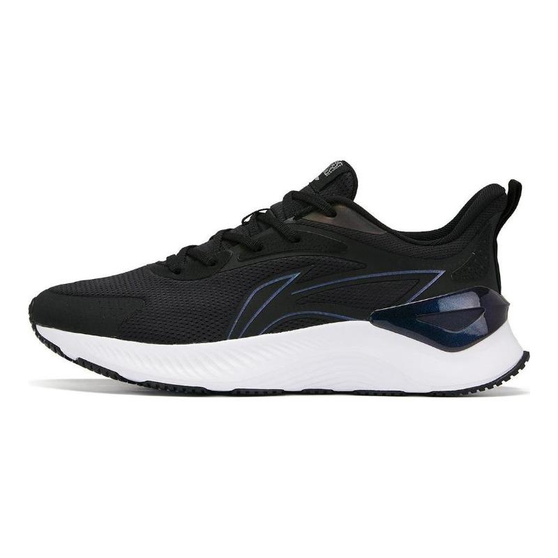 Li-Ning Yueying 3.0 Mens Low Top Running Shoes Black Silver Cushion Breathable Anti Slip ARHU023-1 44