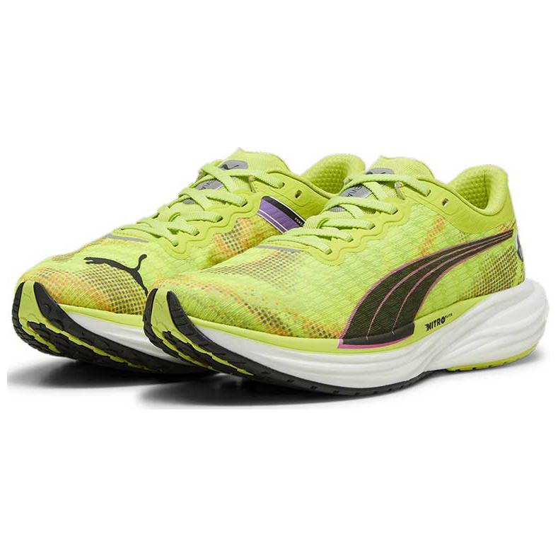 Puma Deviate Nitro 2 Comfortable Sports Non-Slip Low-Top Casual Running Shoes Men sneaker Yellow 380096-01