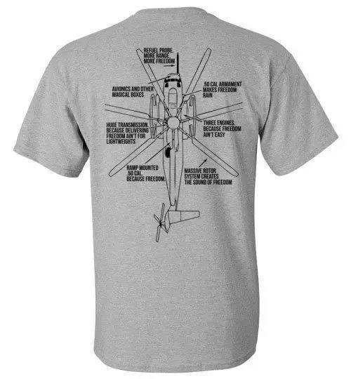 New Creative Design CH-53 Super Stallion Transport Helicopte Rmanga T-shirt Cotton Fitness Tshirt Men Fashion Casual T Shirt