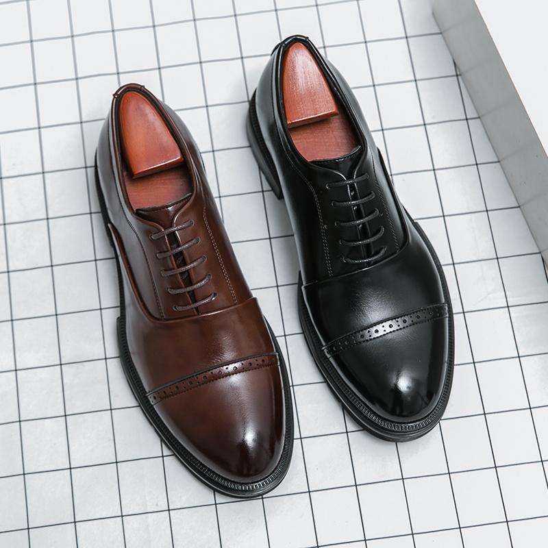 Fashion Leather Shoes For Man Genuine Leather Big Size High Quality Designer Formal Shoes Casual Shoes Fashion Business Oxford