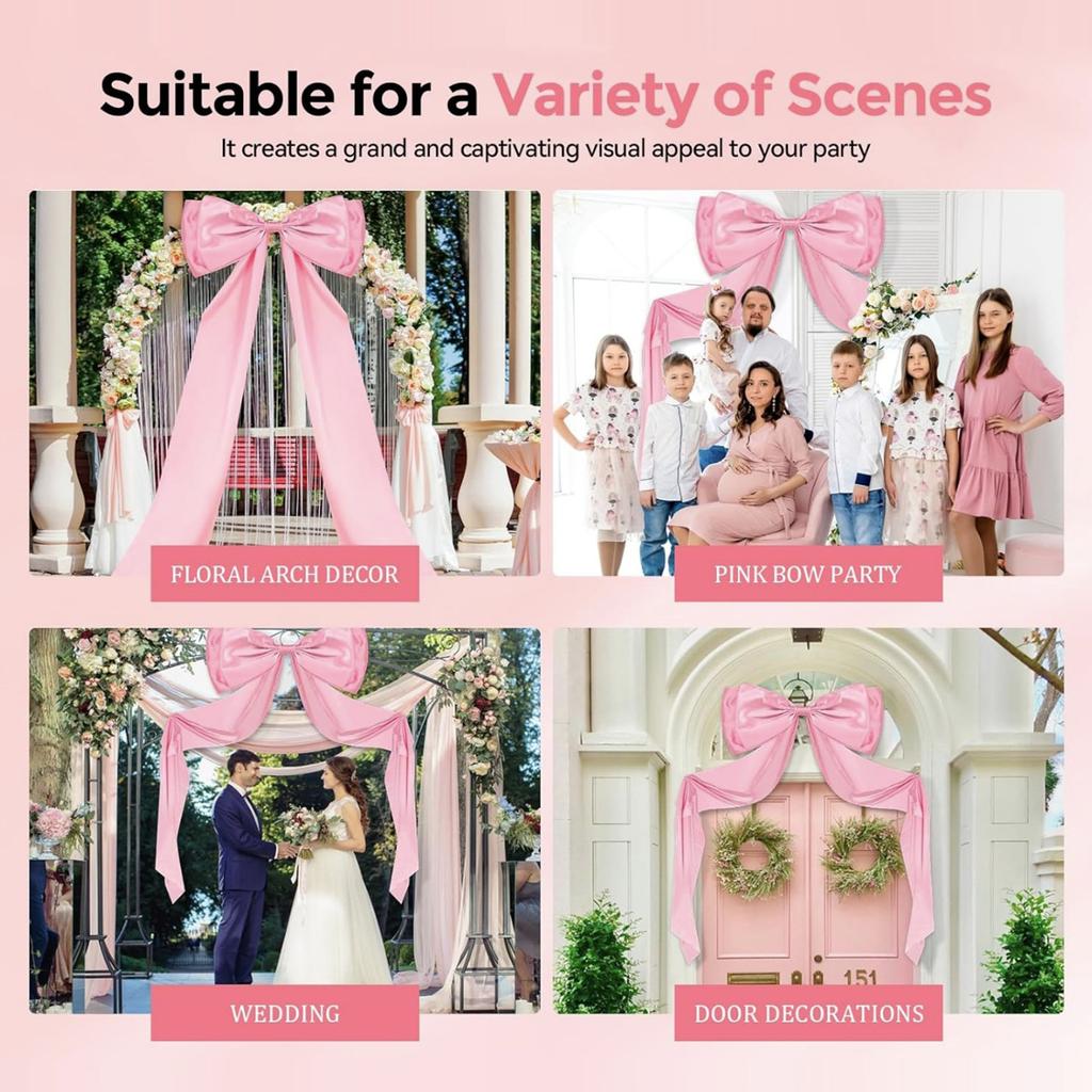 Stora Jättelika Julgransprydnader Toppar Rosetter Julgransrosett Hänge Prydnader för Helghem Festdekor