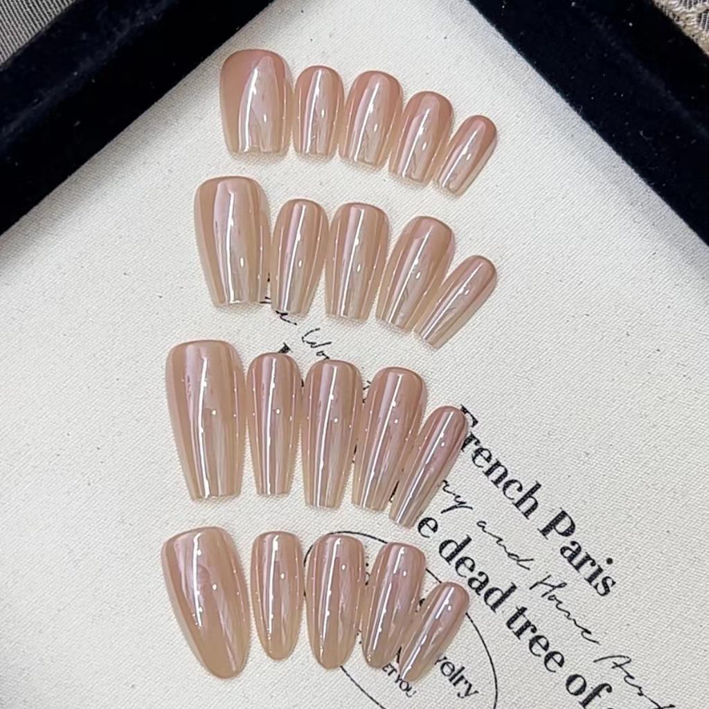 Pure Hand-made Phototherapy Wearable Nail Tablet Gradient Electroplating, Finished Wearable Nail Patches Reused Nail Patches