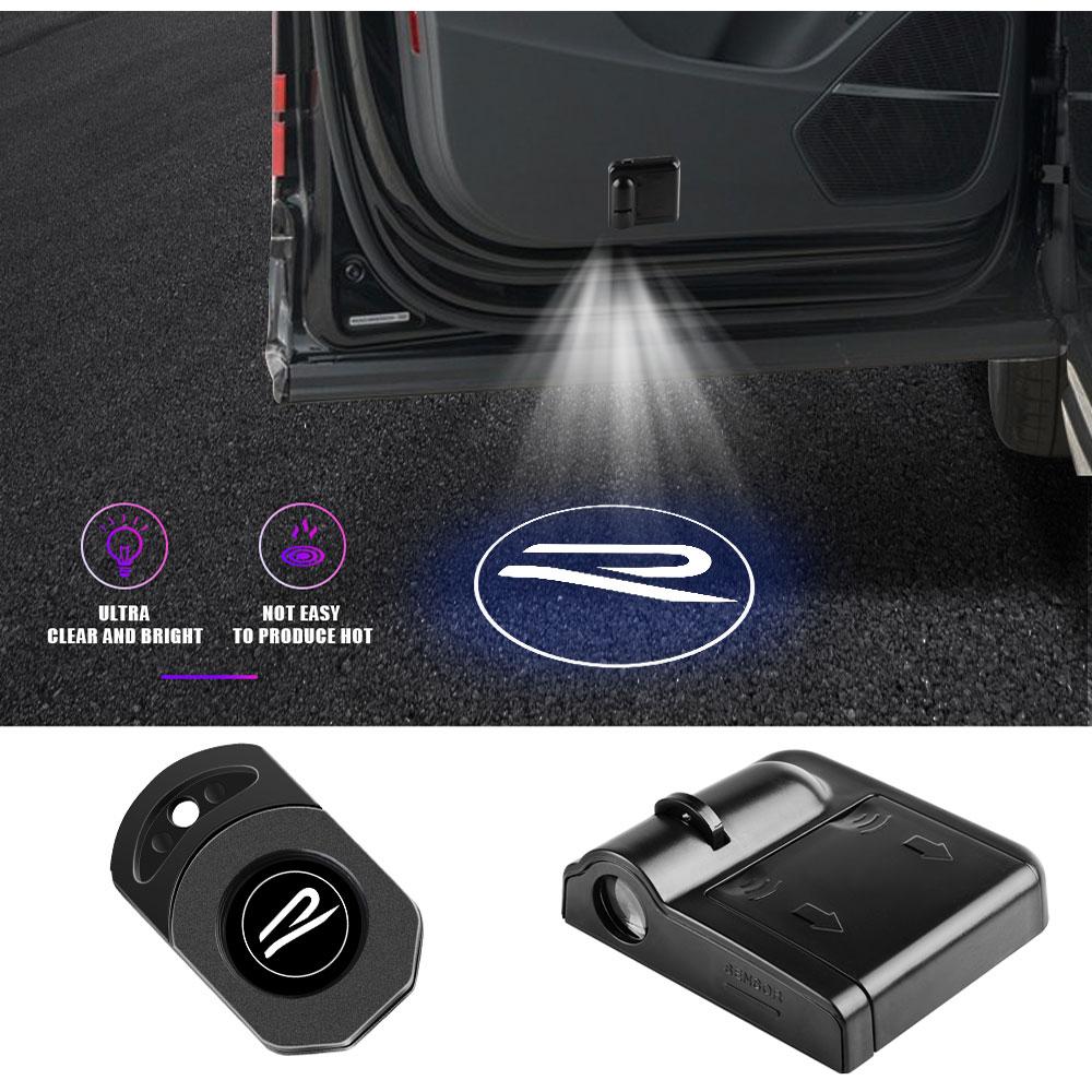 Styling Mouldings Car Stying Logo LED Car Door Magnetic Welcome Light Laser Projector Light For Volkswagen Rline Golf 4 5 Tiguan