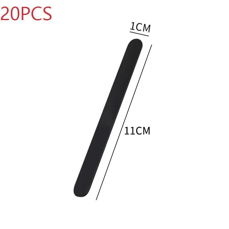 

20 шт. палочек для мороженого, акриловые украшения для торта, золотые зеркальные палочки для украшения мороженого на день рождения чёрный