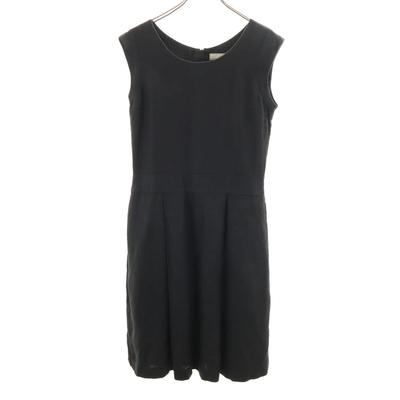 MARGARET HOWELL Made in Japan Leinen Ärmellos Einteiler schwarz Damen Gebraucht