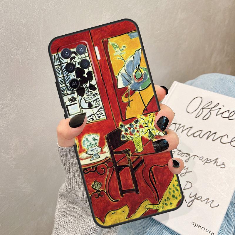 Henri Matisse Art Painting Case For Oppo A57 A17 A77 A18 A38 A58 A78 A98 A74 A54 A94 A80 A60 A40 A96 A76 A16 A15 A5 Pro