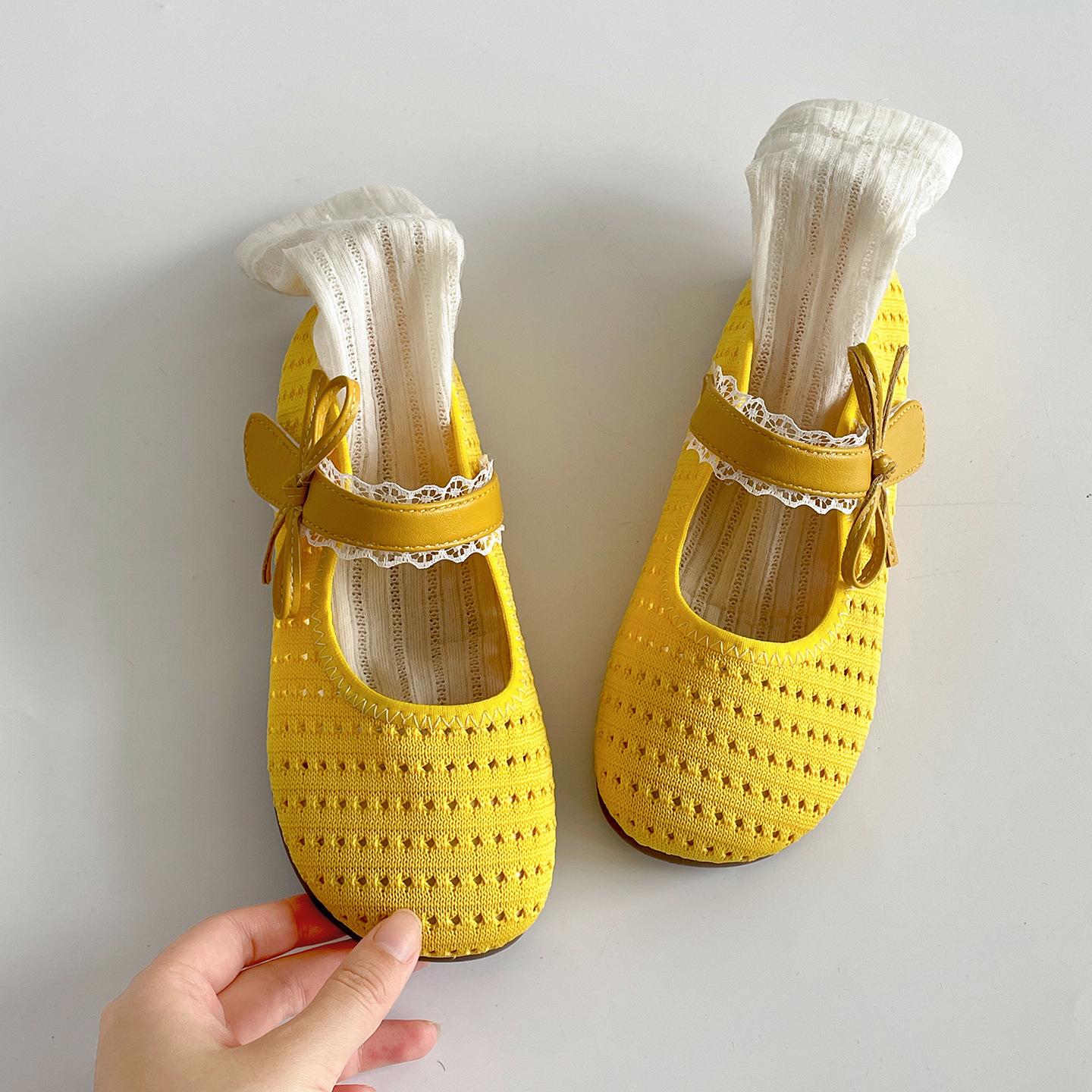 

Ретро туфли-лодочки с круглым носком, скрытой платформой, неглубоким вырезом и плоской подошвой, женские летние новые модели 2025 года, с юбкой, мягкой подошвой, французские Мэри Джейн sh 39 жёлтый