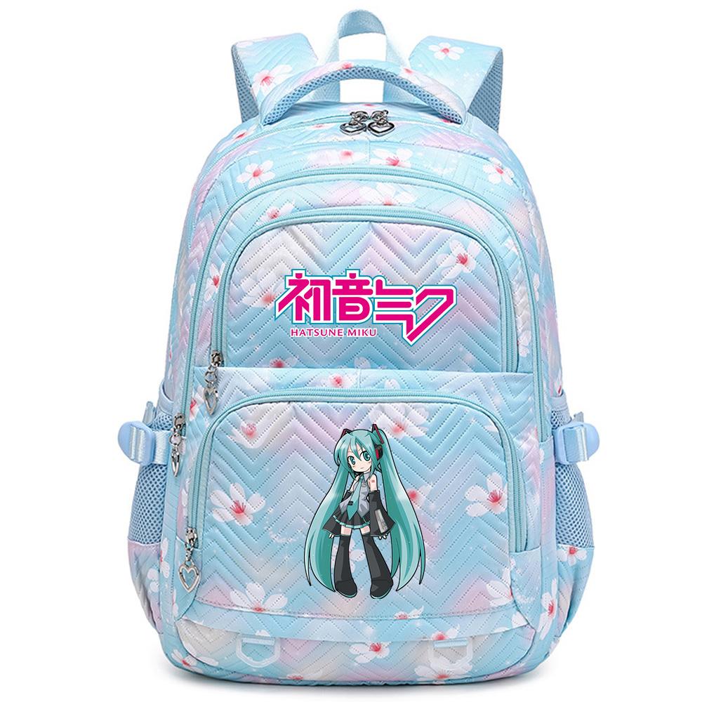 Anime Hatsune Miku Printed School Backpack Student Teenager Bookbag for Boy Girl Women Large Capacity Waterproof Backpack Travel Mochila Escolar
