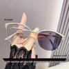 Women's Photosensitive Color-Changing Anti-Blue Light Large Frame Glasses - Ultralight and Non-Prescription for Slim Face