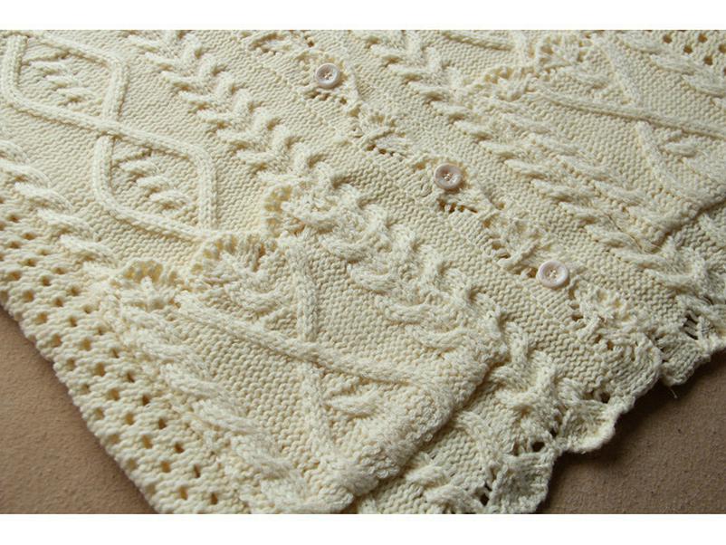 Japanese Mori Girl Style Hollow Lace Cardigan for Spring & Autumn