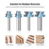 Drawer Slide Knife 1/2 Handle Solid Wood Guide Rail Slider Slotting Desk Male And Female Slide Slot Alloy Milling Cutter Trimming Machine
