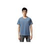 Asics Solid Color Outdoor Casual Sports Crew Neck Short Sleeve T-Shirt Men Tops Gray Blue 2011C701-404