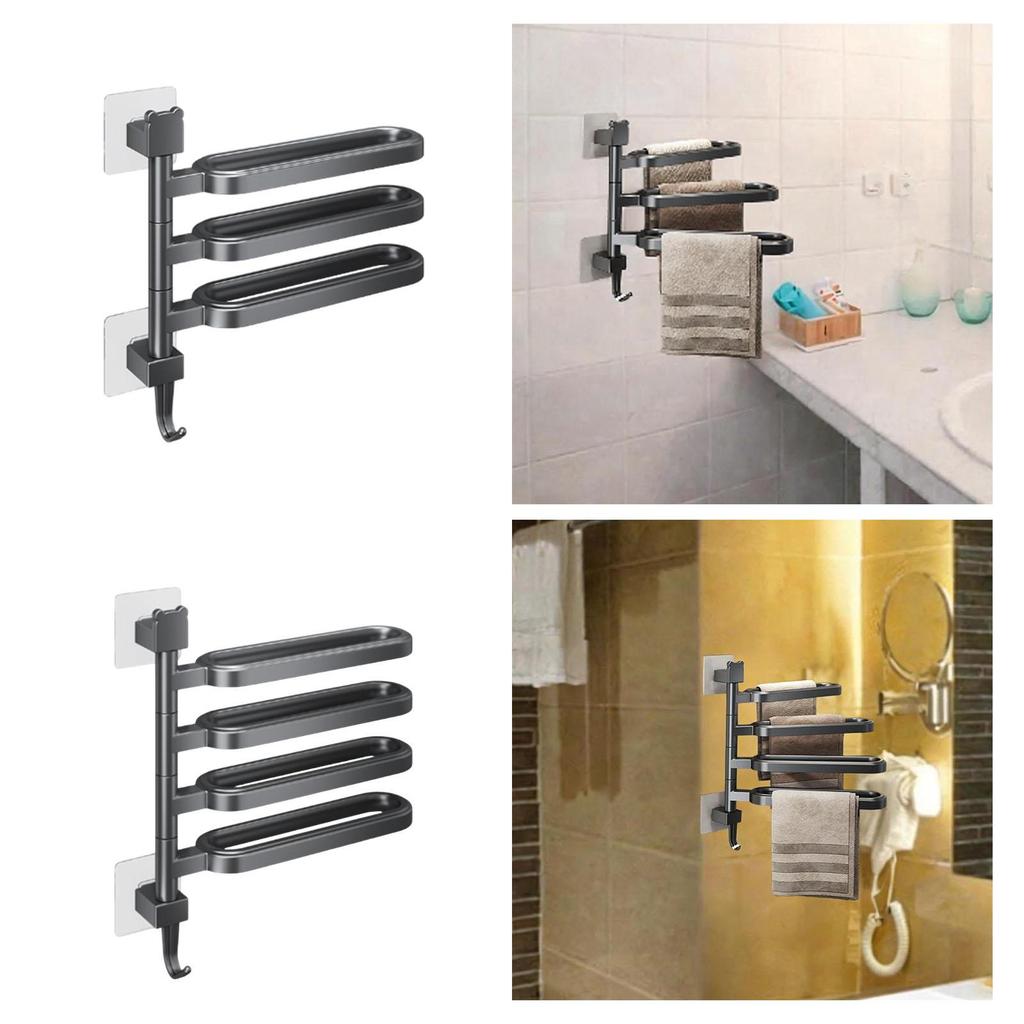 Rotation Towel Rack Drying Rack Versatile Lightweight Towel Holder Towel Hanger
