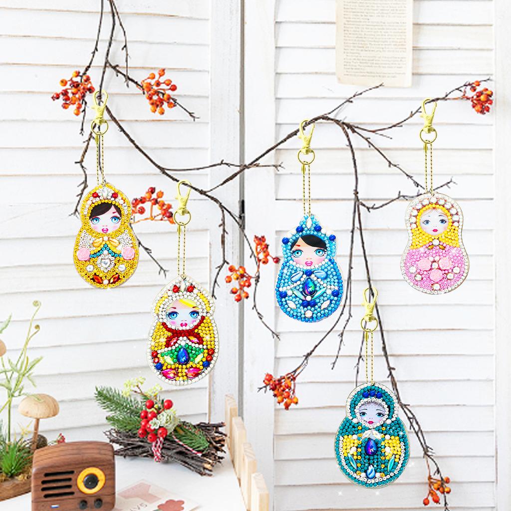 New Diy Acrylic Keychain, Special-Shaped Diamond Diamond Painting, Bag Car Decoration Small Pendant