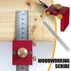 Woodworking Marker Ruler Steel Ruler Marking Positioning Block T-Shaped Ruler Stop Tool DIY Woodworking Measurement Positioning Tool