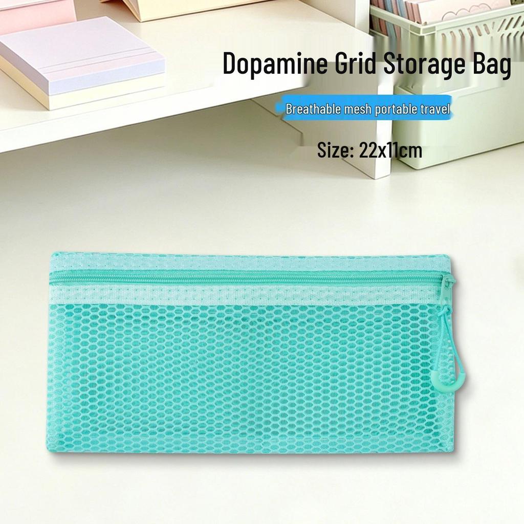 Dopamine Grid Large Capacity Makeup & Toiletry Travel Bag