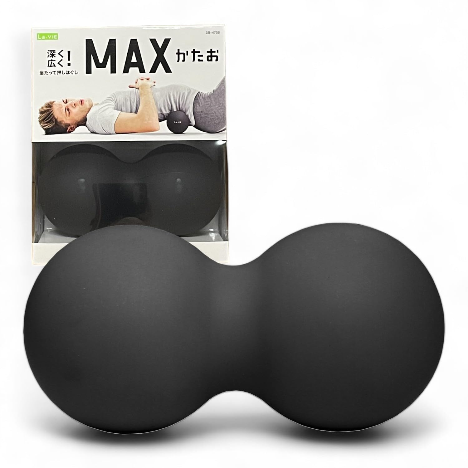 

La-VIE MAX Katao Myofascial Release Ball, Stretch Ball, and Foam Roller, Peanut Shape [Genuine Manufacturer Product]