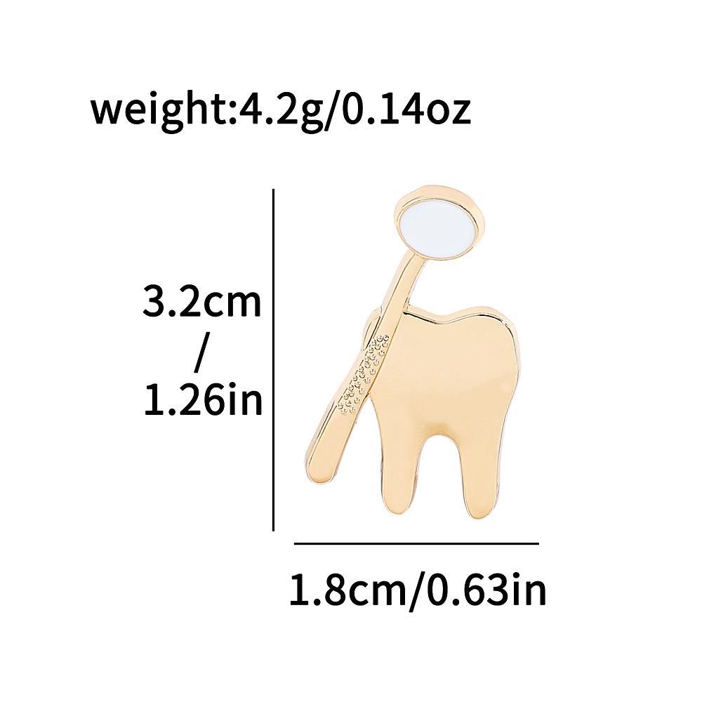 Хит продаж серия медицинского ухода металлический значок уход за зубами стетоскоп сплав масляная капля брошь