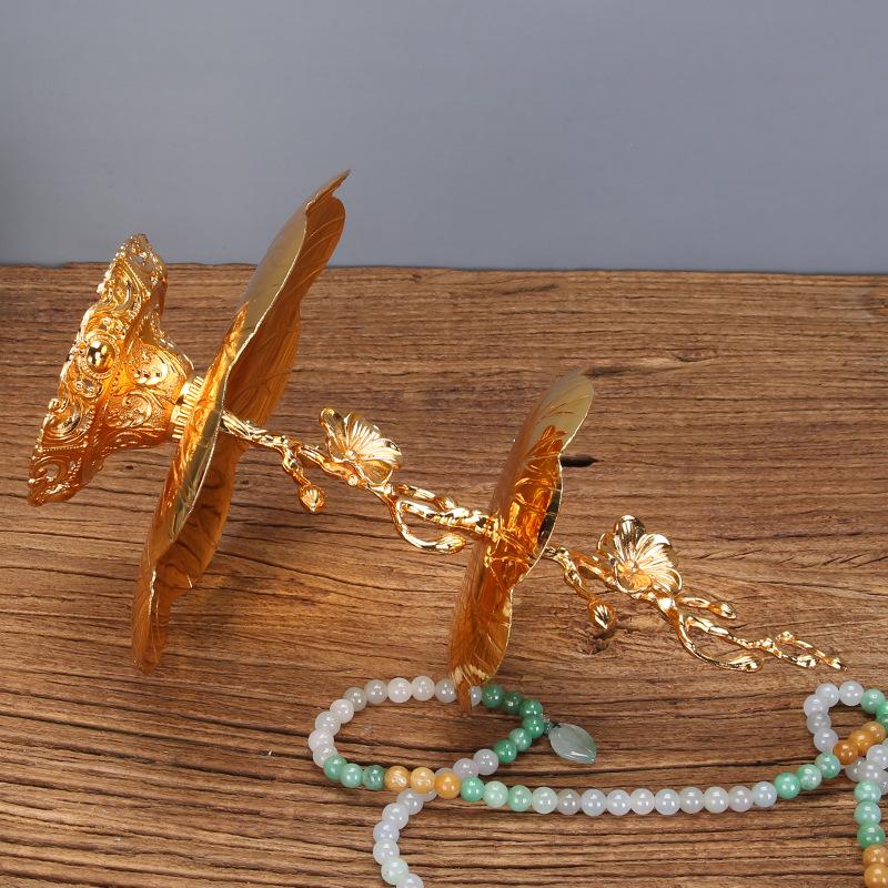 2 Tier Cupcake Serving Tray Metal Fruit Dessert Display Holders for Tea Party Christmas Wedding Decor