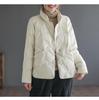 Women's 2026 Petite Winter Down Jacket with Xiangyun Pattern - Lightweight, Fashionable, Warm Outerwear with Stand Collar