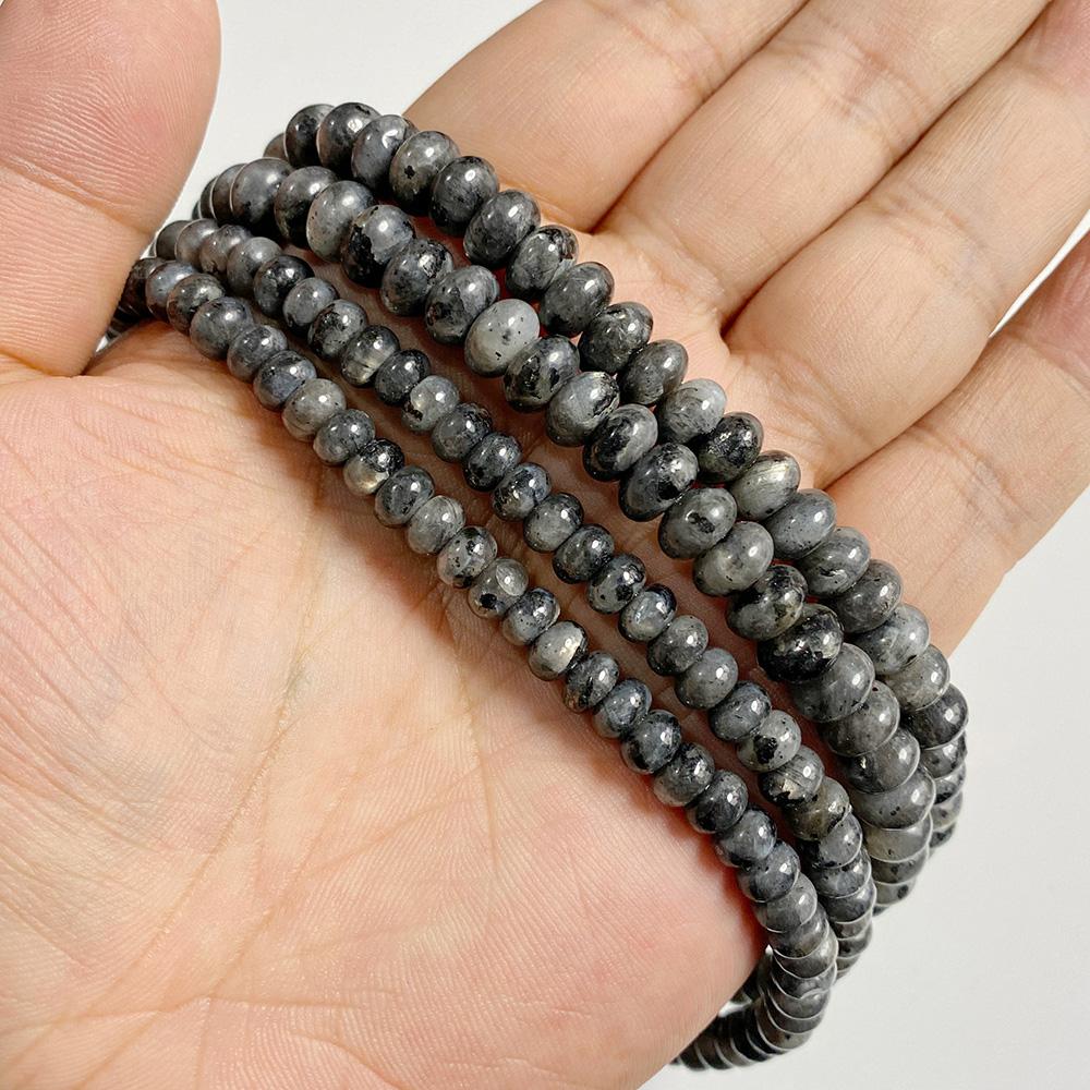 4X6/5X8MM Natural Crystal Stone Abacus Beads Loose Rondelle Spacers Bead Charm For Jewelry Making Bracelet Accessories Finding