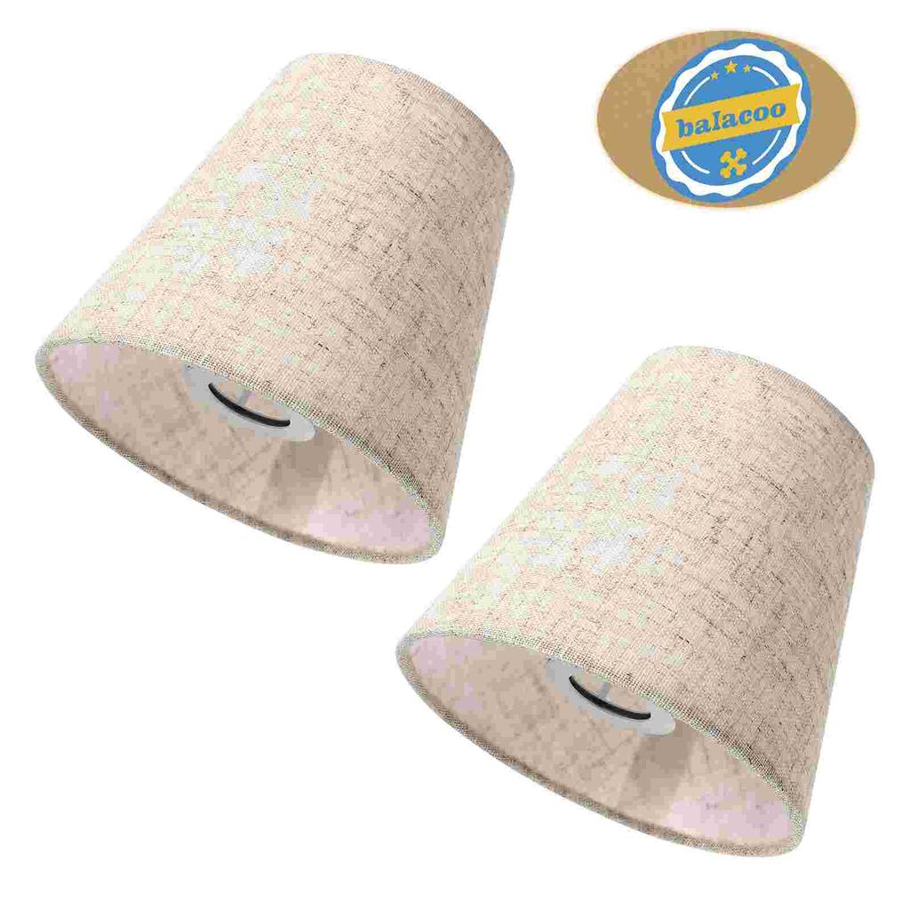 2 Pcs Lamp Shade Cloth Shades Replacement Chandelier Lampshade Decorative Light