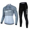 Autumn and Winter Long-sleeved S Cycling Suit, Men's and Women's Breathable Road Mountain Bike Suit