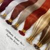 100 Percent Human Hair Flat Tip Extensions Straight Keratin Capsule Hairpieces