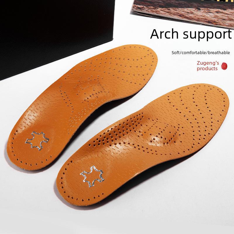 

Кожаные стельки с поддержкой свода стопы для коррекции плоскостопия у мужчин и женщин. Корректирующие стельки XO-Type Eversion. Leather correction full; 41-42