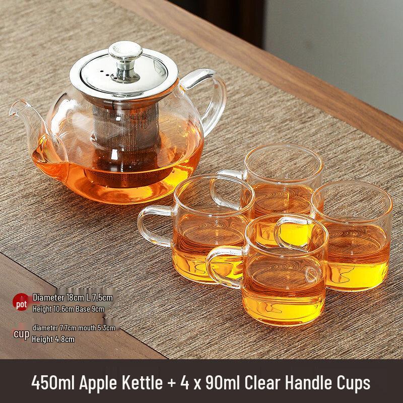 ZISIZ High Borosilicate Glass Teapot