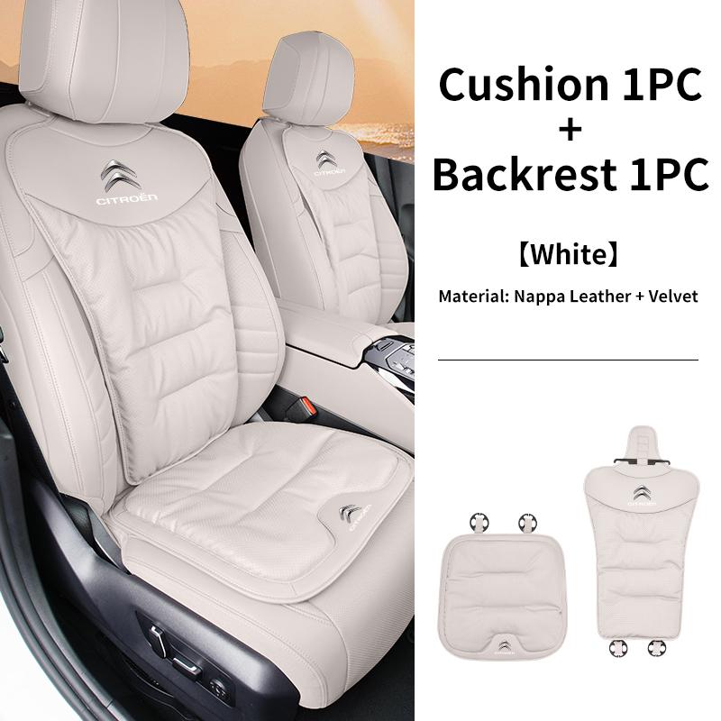Velvet Car Seat Cover: Breathable, Comfortable and Durable All-Season Use Split-Style Single-Seat For Citroen C4 C3 C5 C1 C2