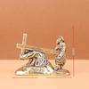 Solid Brass Carrying Cross Statue Exquisite Hand Carved Home Desktop Decor Religious Collection Gifts