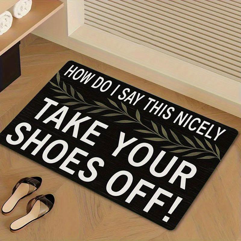 GET NAKED Doormat Funny Slogan Floor Mat Suitable for Entrance Floor Mats Kitchen Carpet Living Room Carpet and Home Decorations