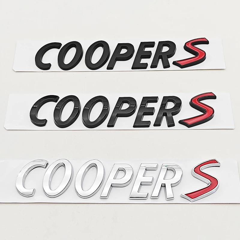 NEW 3D ABS Car Letters Logo Cooper S Rear Trunk Badge Emblem Decals Sticker For MI-NI R55 R56 F56 R50 R52 F55 JCW R53 Accessories
