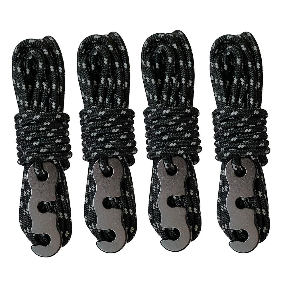 Outdoor Tent Rope Reflective Rope Canopy Rope Reinforced Windproof Rope Buckle Tent Fixed Wind Rope Tent Wind Rope Buckle
