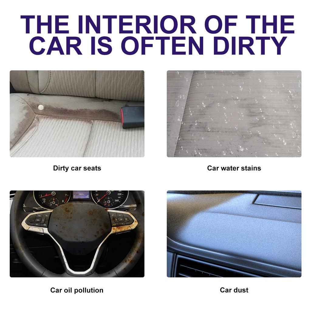 Multipurpose Foam Cleaner With Spong Towel For Car Interior Plastic Rubber Stains Removal Leather Sofa Cleaner Car Maintenance