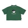 MALBON GOLF Buckets Crop Polo Shirt Green (Woman)