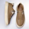 Premium Men's Leather Casual Shoes Comfortable Sneakers Lightweight Male Walking Shoes Thick Bottom Skateboard Footwear Trainers