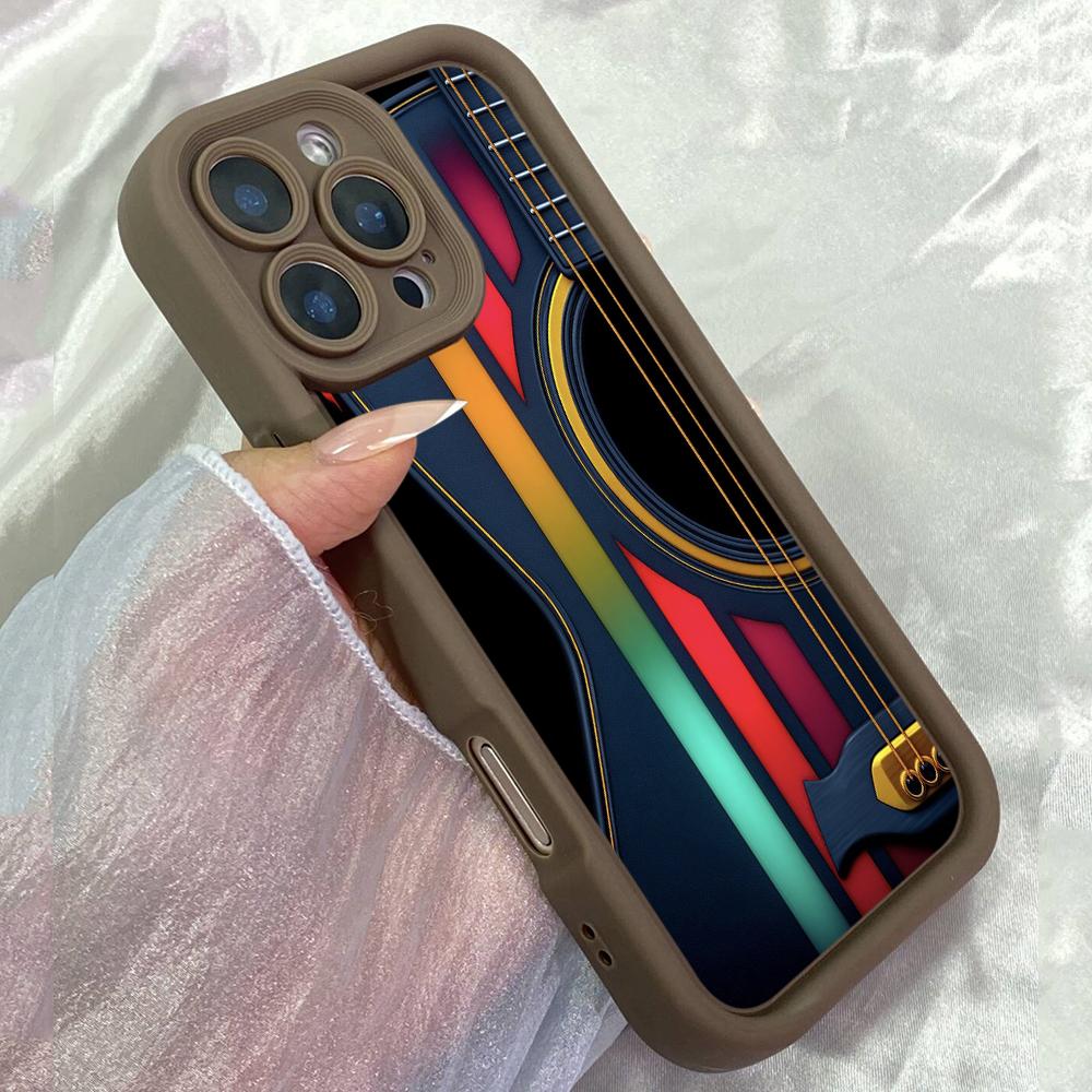 

JT533 the music lovers for iPhone 17 16 15 14 13 12 Pro Max Samsung S26 S25 Ultra A17 A07 A56 A16 A25 A35 A55 A15 Xiaomi 15T Redmi 15c 14C Soft Case Redmi 15C 4G/5G(171.6) коричневий