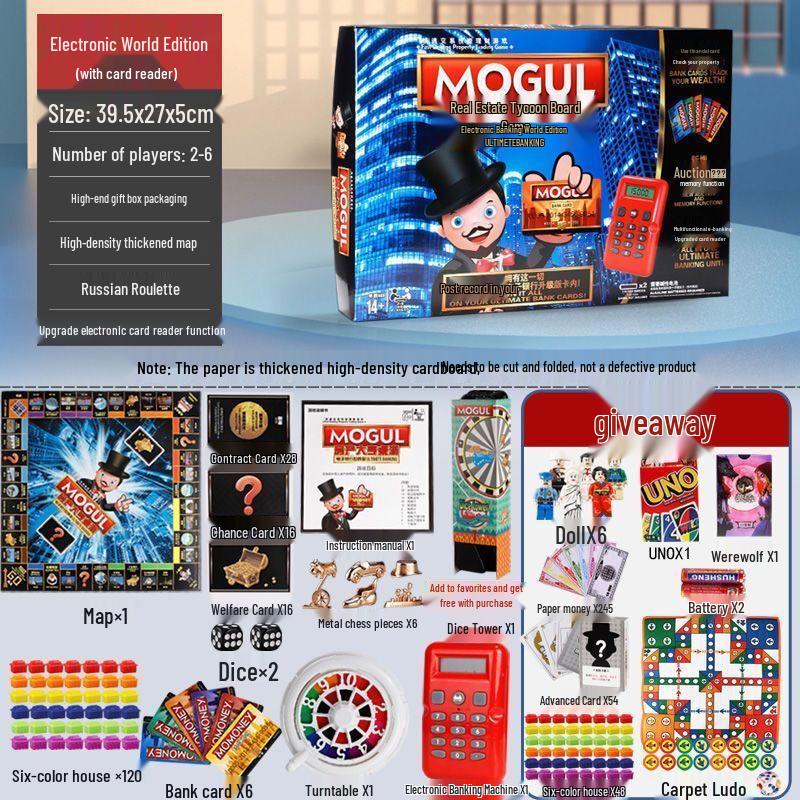 

Розкішна настільна гра Монополія від QiuQiao With Carpet Airplane Chess Gift Pack