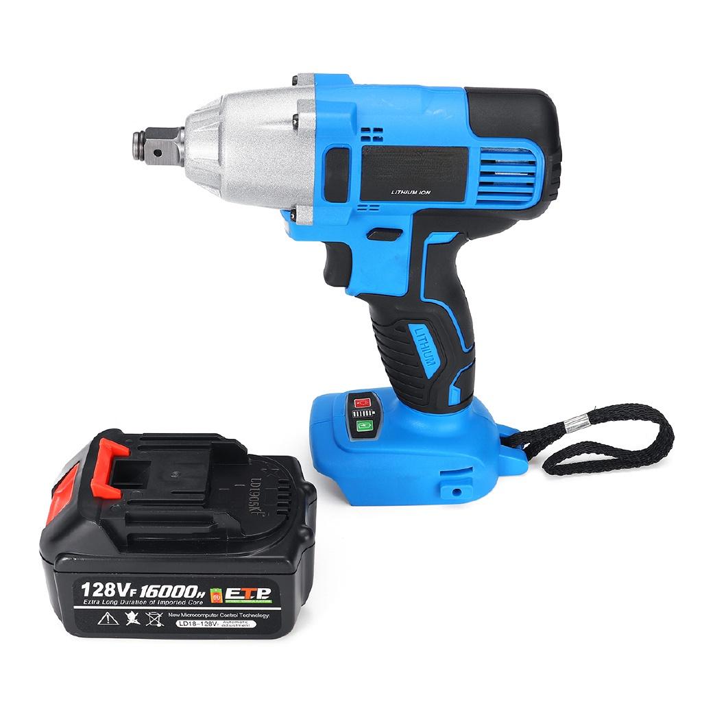 16000mah Rechargeable Cordless Electric Impact Brushless Wrench Kit Hand Drill Waterproof Power Tools LED Lights New