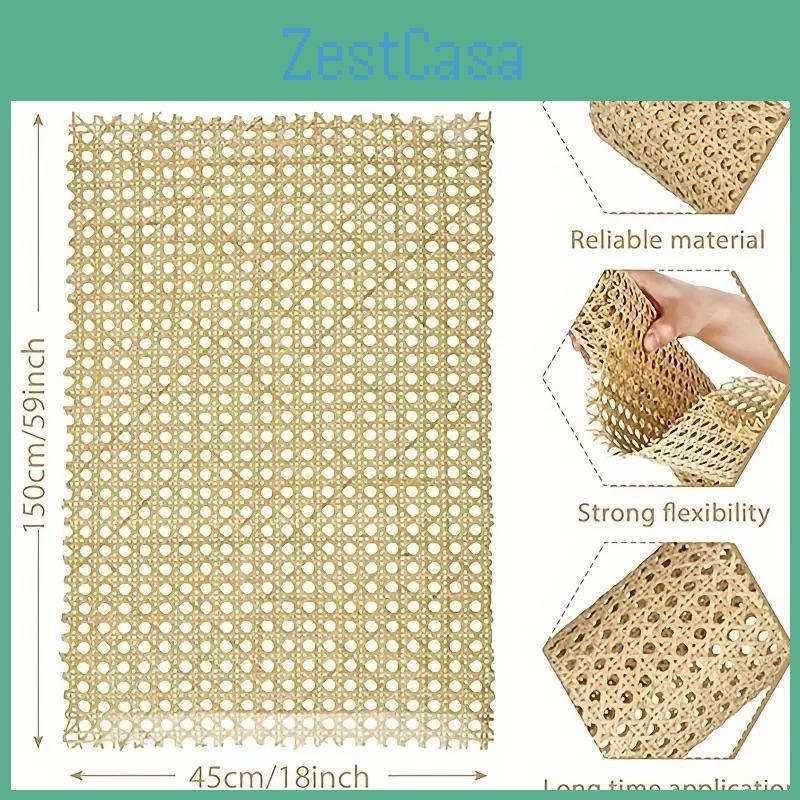 157 Rattan Wide Rattan Inch For Rattan Projects Woven Open Mesh Rattan For Furniture Chairs Cabinets Ceilings