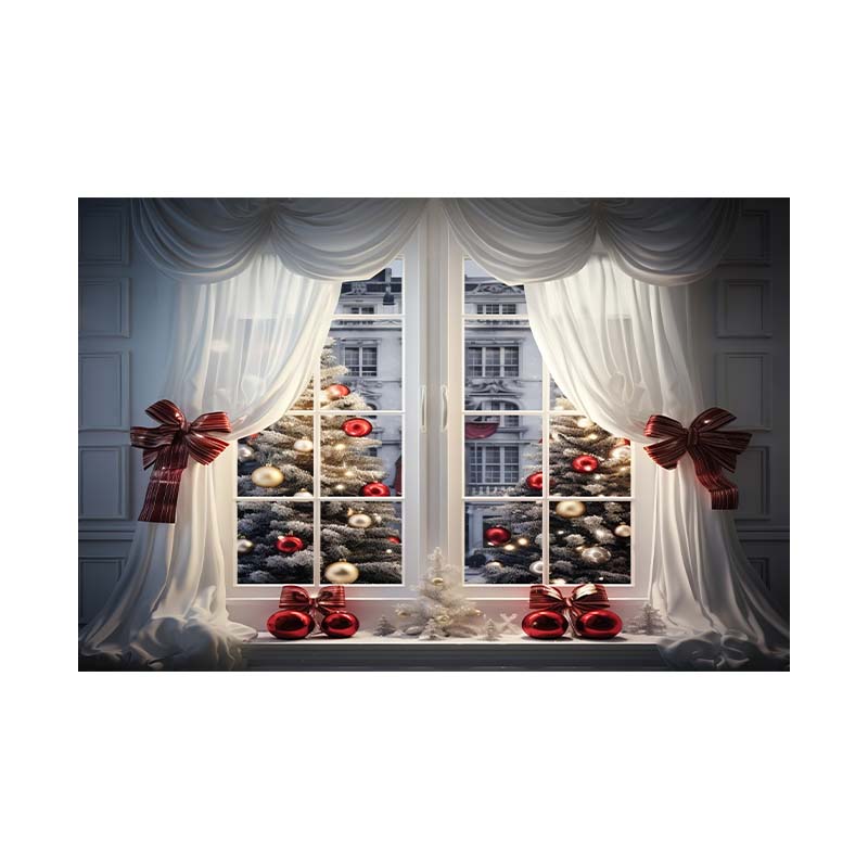 Indoor Window Sill Winter Snow Scene Children Shooting Background Cloth Background Wall Decoration Photo Cloth