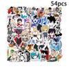 54 Japanese Anime Series Waterproof Decorative Stickers for Journals, Phones, Water Bottles, and Notebooks