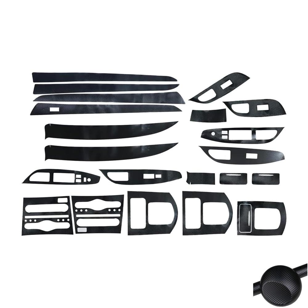 3D Carbon Fiber Look Full Interior Kit Cover Trim For Infiniti G37 Sedan 2010-13