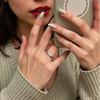 S925 Sterling Silver UFO Ring - Women's Japanese & Korean Fashion with Hot Style Personality and Diamond Accent