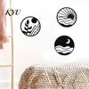 Minimalist Wall Hanging 3Pcs Boho Art Decoration, Vintage Metal Hollow-out Decor, Silhouette Living Room Accent Sculpture, Ornament for Bedroom Office