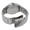 Casio MTP-1302DS-1AV Analog Quartz Men's Watch Metal Band Silver Black Mother of Pearl Dial