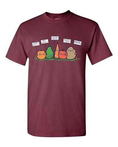 Randy Otter I Hate Vegans DT Novelty Adult T-Shirt Tee Unisex T-Shirt S